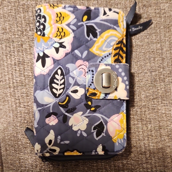 Vera Bradley Accessories - Vera Bradley Floral Phone Wallet - Blue and Yellow